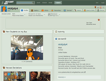 Tablet Screenshot of nickjuly4.deviantart.com