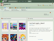 Tablet Screenshot of hansem123.deviantart.com