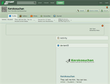 Tablet Screenshot of kerokosuchan.deviantart.com