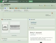 Tablet Screenshot of darkepixel.deviantart.com