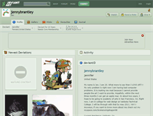 Tablet Screenshot of jennybrantley.deviantart.com