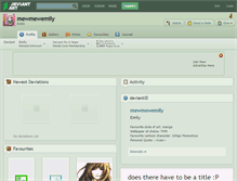 Tablet Screenshot of mewmewemily.deviantart.com
