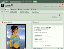 Tablet Screenshot of mmcclure79.deviantart.com