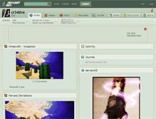 Tablet Screenshot of cr34tive.deviantart.com