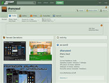 Tablet Screenshot of dhanusaud.deviantart.com