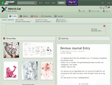 Tablet Screenshot of mimi-k-cat.deviantart.com