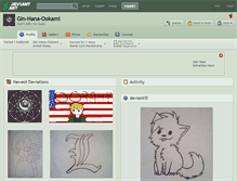 Tablet Screenshot of gin-hana-ookami.deviantart.com