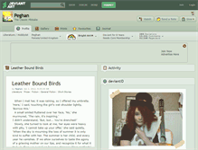 Tablet Screenshot of peghan.deviantart.com