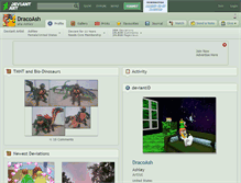 Tablet Screenshot of dracoash.deviantart.com