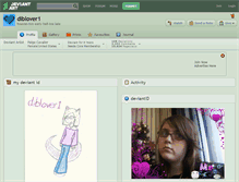 Tablet Screenshot of diblover1.deviantart.com
