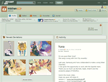 Tablet Screenshot of kidchan.deviantart.com