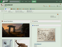 Tablet Screenshot of jamesbaxter.deviantart.com