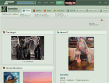 Tablet Screenshot of loonyleo.deviantart.com