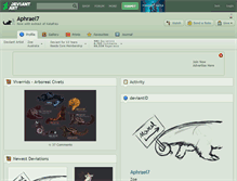Tablet Screenshot of aphrael7.deviantart.com