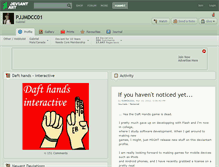 Tablet Screenshot of pjjmdcc01.deviantart.com