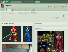 Tablet Screenshot of darkmarkzx.deviantart.com