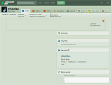 Tablet Screenshot of eliukblau.deviantart.com