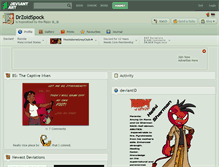 Tablet Screenshot of drzoidspock.deviantart.com