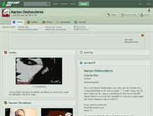 Tablet Screenshot of marion-deshoulieres.deviantart.com