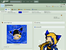 Tablet Screenshot of janieseeley.deviantart.com