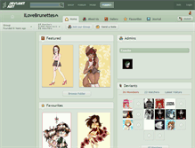 Tablet Screenshot of ilovebrunettes.deviantart.com