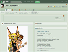 Tablet Screenshot of chiisuchine-bakura.deviantart.com