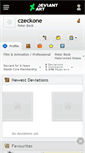 Mobile Screenshot of czeckone.deviantart.com