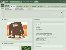 Tablet Screenshot of cutrer.deviantart.com
