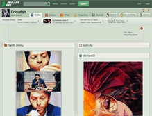 Tablet Screenshot of crimefish.deviantart.com