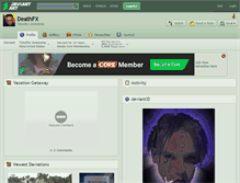 Tablet Screenshot of deathfx.deviantart.com