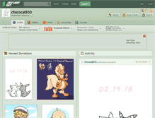 Tablet Screenshot of chococat830.deviantart.com