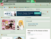 Tablet Screenshot of akuma-to-dolce-club.deviantart.com