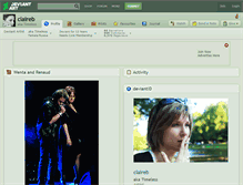 Tablet Screenshot of claireb.deviantart.com