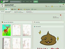 Tablet Screenshot of magicxpoop.deviantart.com