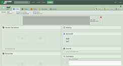 Desktop Screenshot of leaf.deviantart.com
