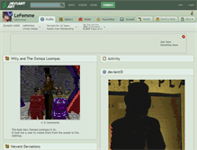 Tablet Screenshot of lefemme.deviantart.com