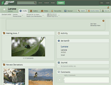 Tablet Screenshot of lerone.deviantart.com