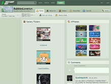 Tablet Screenshot of bubblesloverz.deviantart.com