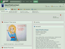 Tablet Screenshot of nakoritheelvenheart.deviantart.com