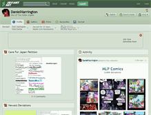 Tablet Screenshot of danielharrington.deviantart.com