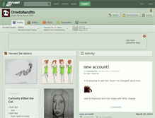 Tablet Screenshot of oreetobandito.deviantart.com