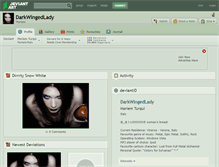 Tablet Screenshot of darkwingedlady.deviantart.com
