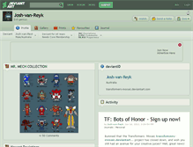 Tablet Screenshot of josh-van-reyk.deviantart.com