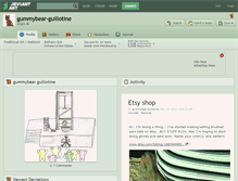 Tablet Screenshot of gummybear-guillotine.deviantart.com