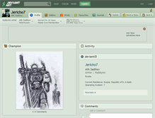 Tablet Screenshot of jericho7.deviantart.com