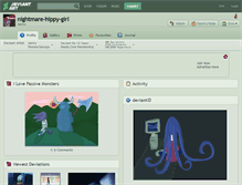 Tablet Screenshot of nightmare-hippy-girl.deviantart.com