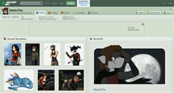 Desktop Screenshot of doom-fox.deviantart.com