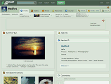 Tablet Screenshot of madred.deviantart.com