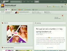 Tablet Screenshot of partyinlalaland.deviantart.com