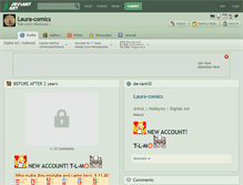 Tablet Screenshot of laura-comics.deviantart.com